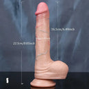 7.87in 8.85in Realistic Dildo Soft Silicone Suction Cup Female Dildo