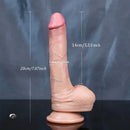 7.87in 8.85in Realistic Dildo Soft Silicone Suction Cup Female Dildo