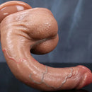 7.87in 8.85in Realistic Silicone Soft Penis Veins Dildo For Hands-free