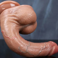 7.87in 8.85in Realistic Silicone Soft Penis Veins Dildo For Hands-free