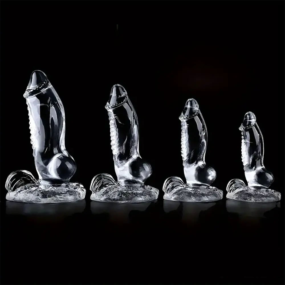 7.87in 8.86in 10.43in 11.22in Clear Soft Big Dildo For Women Sex Toy