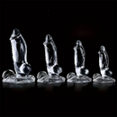 7.87in 8.86in 10.43in 11.22in Clear Soft Big Dildo For Women Sex Toy