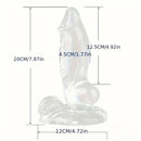 7.87in 8.86in 10.43in 11.22in Clear Soft Big Dildo For Women Sex Toy
