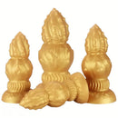 7.87in 9.05in 10.23in 11.41in Golden Gourd Sharp Pointed Large Thick Dildo