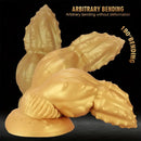 7.87in 9.05in 10.23in 11.41in Golden Gourd Sharp Pointed Large Thick Dildo