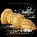 7.87in 9.05in 10.23in 11.41in Golden Gourd Sharp Pointed Large Thick Dildo