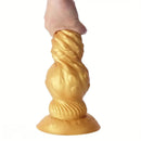 7.87in 9.05in 10.23in 11.41in Golden Gourd Sharp Pointed Large Thick Dildo