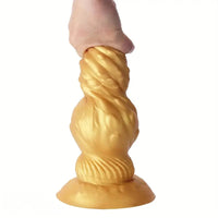 7.87in 9.05in 10.23in 11.41in Golden Gourd Sharp Pointed Large Thick Dildo