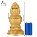 7.87in 9.05in 10.23in 11.41in Golden Gourd Sharp Pointed Large Thick Dildo