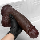 7.87in 9.05in 10.82in Strap on Realistic Soft Dildo With Exposed Glans