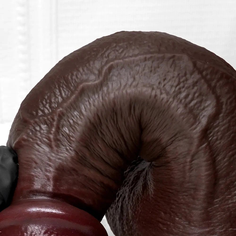 7.87in 9.05in 10.82in Strap on Realistic Soft Dildo With Exposed Glans