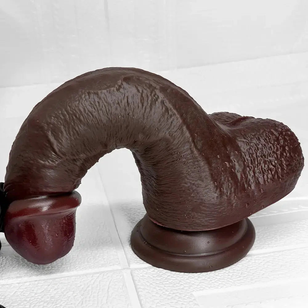 7.87in 9.05in 10.82in Strap on Realistic Soft Dildo With Exposed Glans