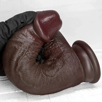 7.87in 9.05in 10.82in Strap on Realistic Soft Dildo With Exposed Glans
