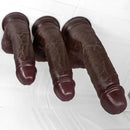 7.87in 9.05in 10.82in Strap on Realistic Soft Dildo With Exposed Glans