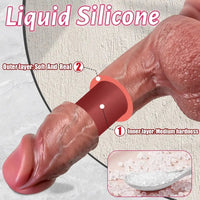 7.87in 9.05in 10.82in Strap on Silicone Real Dildo For Vaginal Anal Play