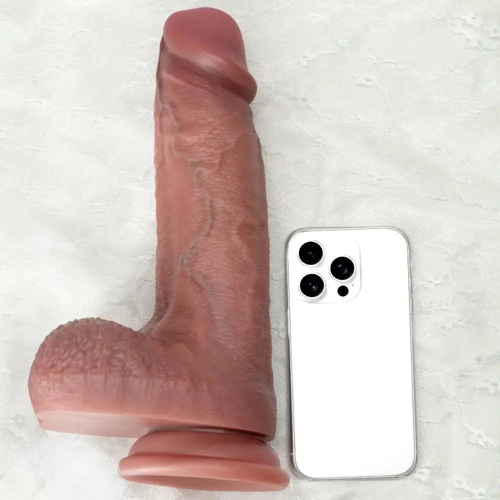 7.87in 9.05in 10.82in Strap on Silicone Real Dildo For Vaginal Anal Play