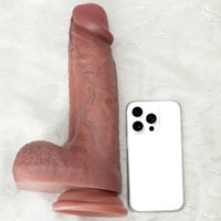 7.87in 9.05in 10.82in Strap on Silicone Real Dildo For Vaginal Anal Play