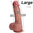 7.87in 9.05in 10.82in Strap on Silicone Real Dildo For Vaginal Anal Play