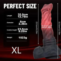 7.87in 9.06in 10.63in 12.79in Horse Cock Big Dildo Reusable Animal Toy
