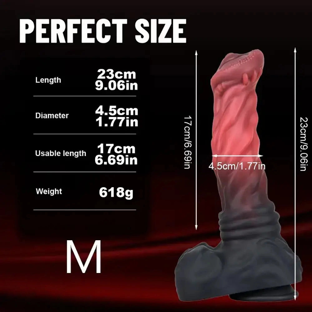 7.87in 9.06in 10.63in 12.79in Horse Cock Big Dildo Reusable Animal Toy