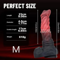 7.87in 9.06in 10.63in 12.79in Horse Cock Big Dildo Reusable Animal Toy