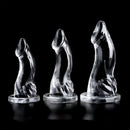 7.87in 9.06in 9.84in Animal Dolphin Clear Jelly Real Cock Fantasy Dildo
