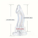7.87in 9.06in 9.84in Animal Dolphin Clear Jelly Real Cock Fantasy Dildo