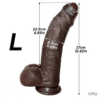 7.87in 9.25in 10.62in Uncut Foreskin Strap on Dildo Masturbation Device