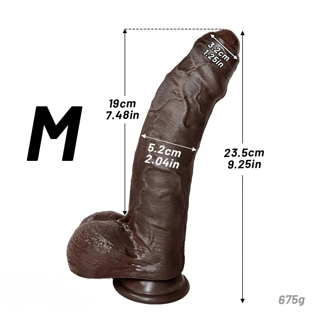 7.87in 9.25in 10.62in Uncut Foreskin Strap on Dildo Masturbation Device