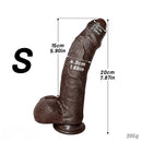 7.87in 9.25in 10.62in Uncut Foreskin Strap on Dildo Masturbation Device