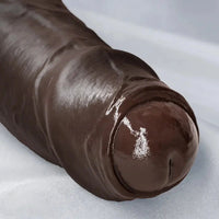 7.87in 9.25in 10.62in Uncut Foreskin Strap on Dildo Masturbation Device