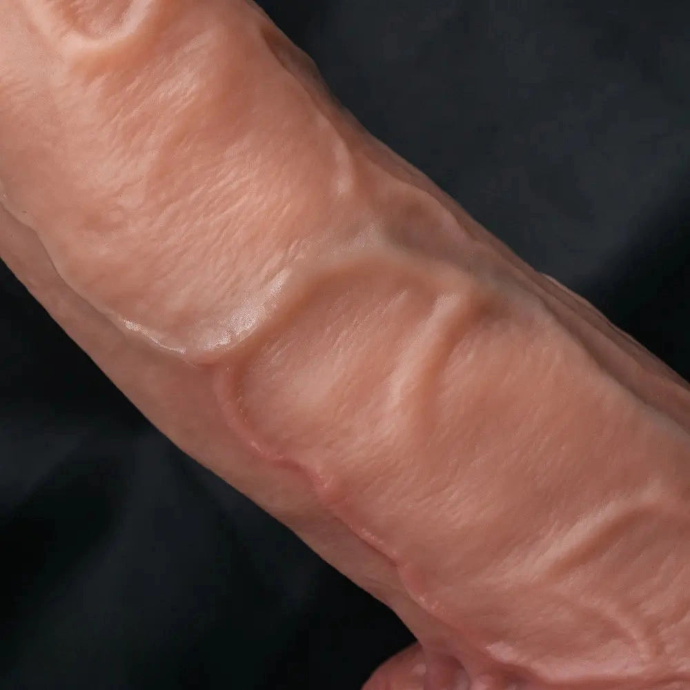 7.87in 9.25in 10.62in Uncut Realistic Strap on Soft Dildo For Vaginal Play