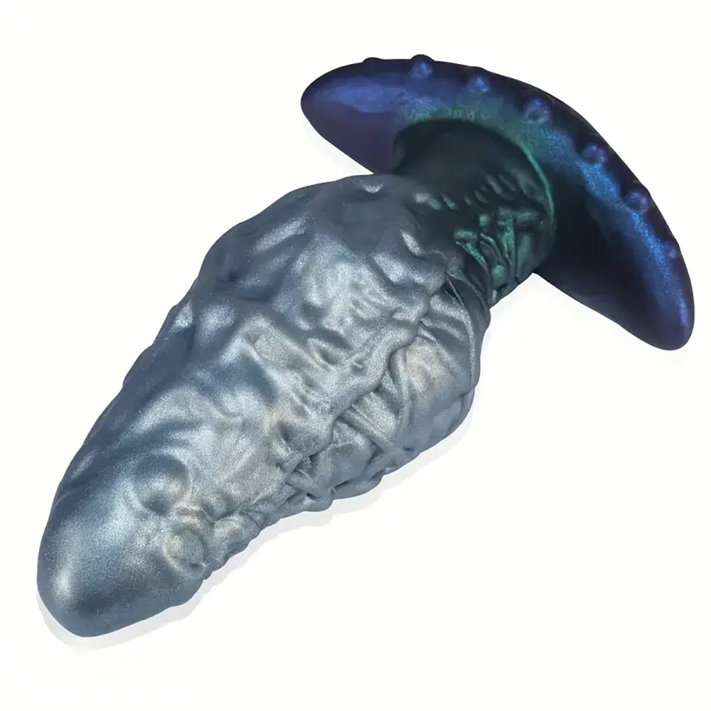 7.87in 9.25in Wearable Large Skull Anal Dildo Soft Silicone Anal Stretcher