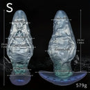 7.87in 9.25in Wearable Large Skull Anal Dildo Soft Silicone Anal Stretcher