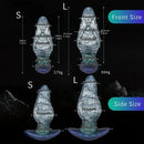 7.87in 9.25in Wearable Large Skull Anal Dildo Soft Silicone Anal Stretcher