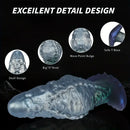 7.87in 9.25in Wearable Large Skull Anal Dildo Soft Silicone Anal Stretcher