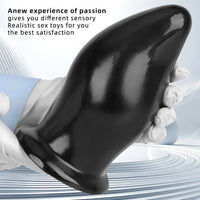 7.87in 9.44in PVC Black Anal Plug Thick Fat Big Dildo With Suction Cup