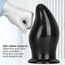 7.87in 9.44in PVC Black Anal Plug Thick Fat Big Dildo With Suction Cup