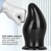7.87in 9.44in PVC Black Anal Plug Thick Fat Big Dildo With Suction Cup