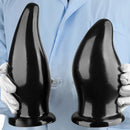 7.87in 9.44in PVC Black Anal Plug Thick Fat Big Dildo With Suction Cup