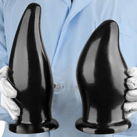 7.87in 9.44in PVC Black Anal Plug Thick Fat Big Dildo With Suction Cup
