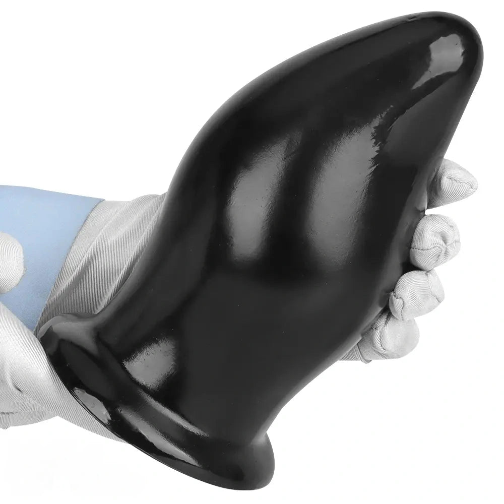 7.87in 9.44in PVC Black Anal Plug Thick Fat Big Dildo With Suction Cup