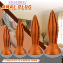 7.87in 9.84in 11.81in 13.77in Huge Silicone Spiked Butt Plug Dildo Couples Toy