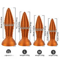 7.87in 9.84in 11.81in 13.77in Huge Silicone Spiked Butt Plug Dildo Couples Toy
