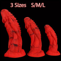 7.87in 9.84in 11.81in Dragon Silicone Monster Soft Big Dildo For Women Men