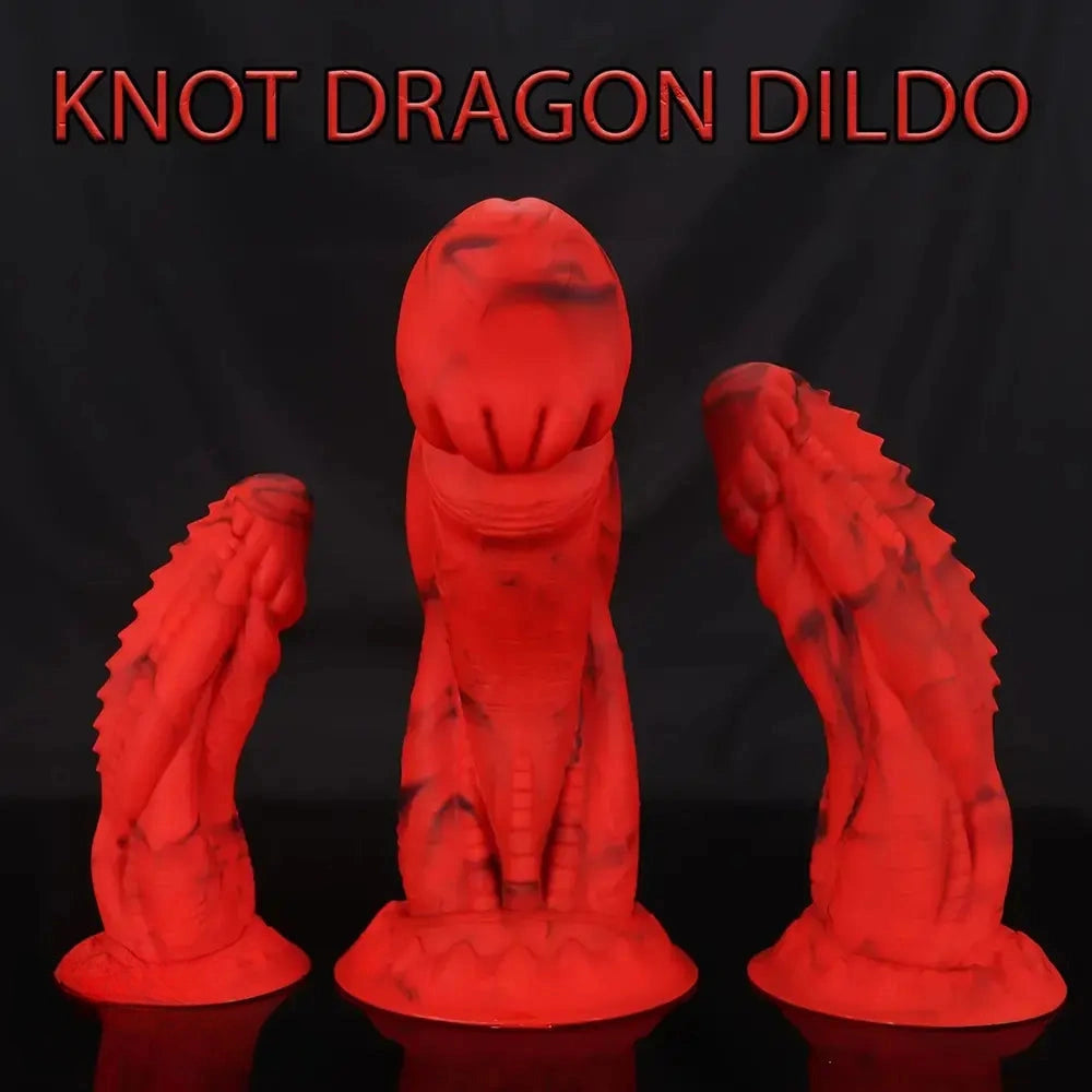 7.87in 9.84in 11.81in Dragon Silicone Monster Soft Big Dildo For Women Men