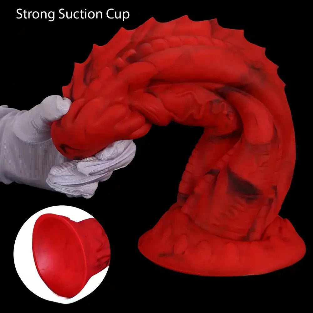 7.87in 9.84in 11.81in Dragon Silicone Monster Soft Big Dildo For Women Men