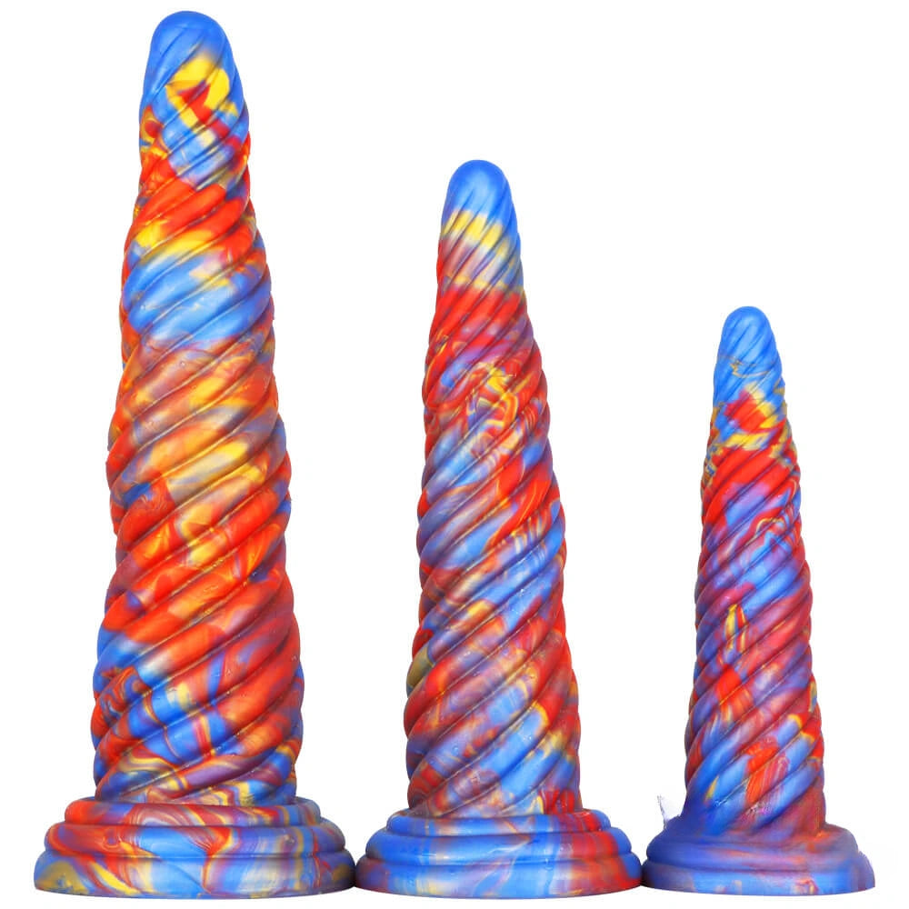 7.87in 9.84in 11.8in XML Sprial Big Butt Plug Dildo For Anal Sex
