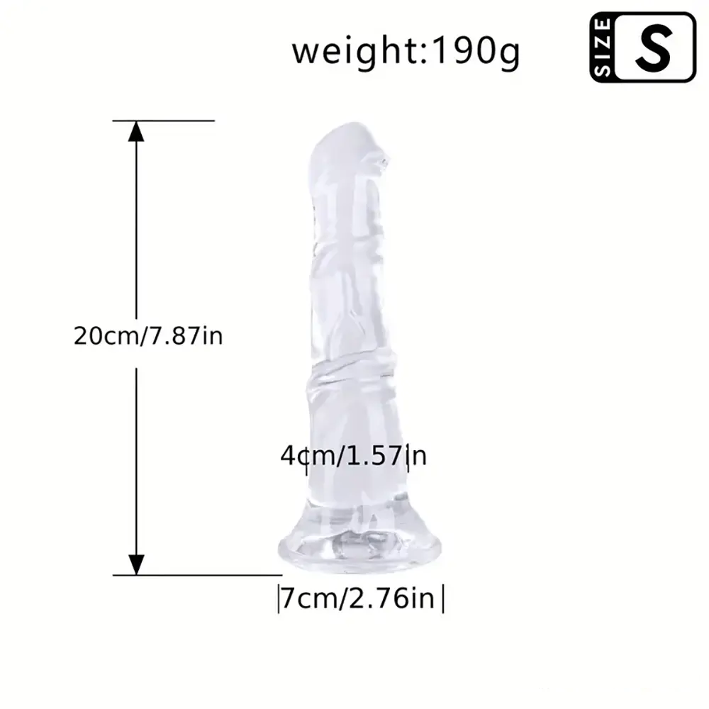 7.87in 9.84in Big PVC Horse Cock Animal Dildo Vagina Masturbator