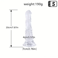7.87in 9.84in Big PVC Horse Cock Animal Dildo Vagina Masturbator